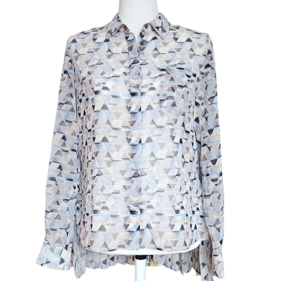 Debbie Shuchat Hi-Lo Pleated Blouse - Picture 6 of 12